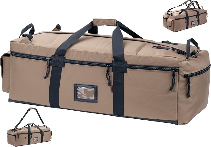 Large Military Duffle Bag Tactical Gear Load Out Bag Deployment Cargo Bag by XMILPAX