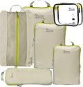 6 Set/3 Set Ultralight Compression Packing Cubes, Suitcase and Backpack Travel by SUITEDNOMAD