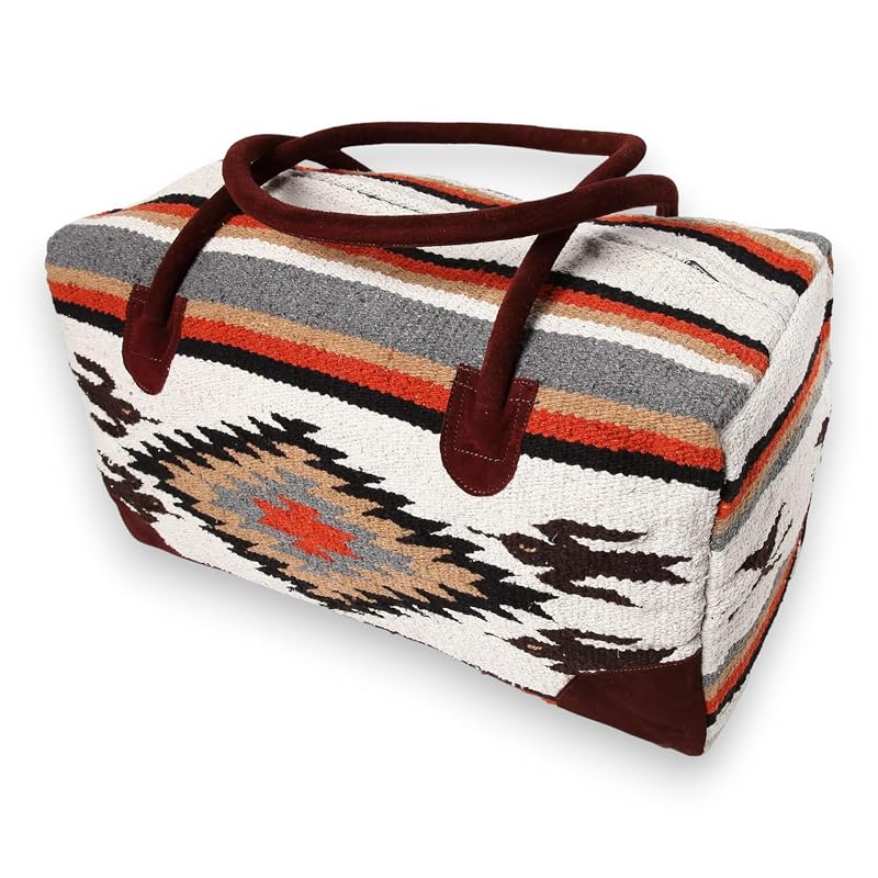 Southwestern Large Weekender Travel Bag Western Duffle Bag Boho Travel Bag - Image 4