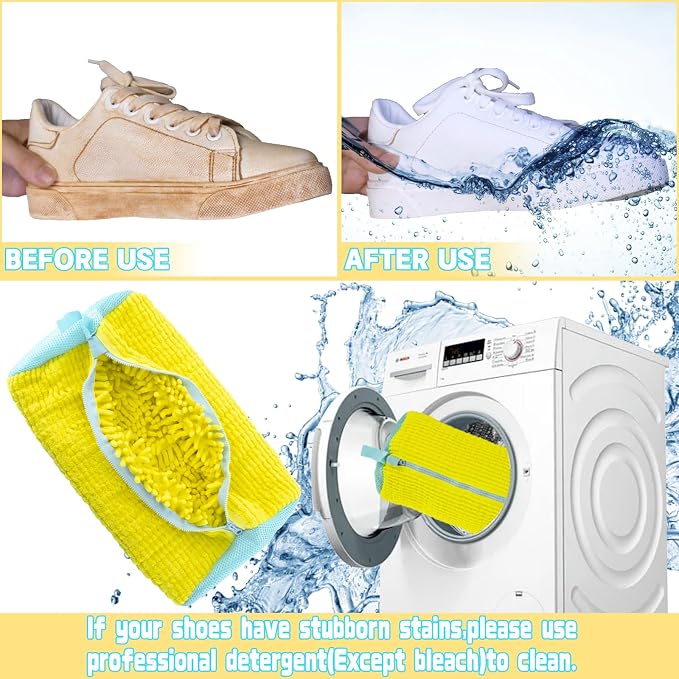 2PCS Shoe Washing Machine Bgs, Laundry Shoe Bags - Image 5