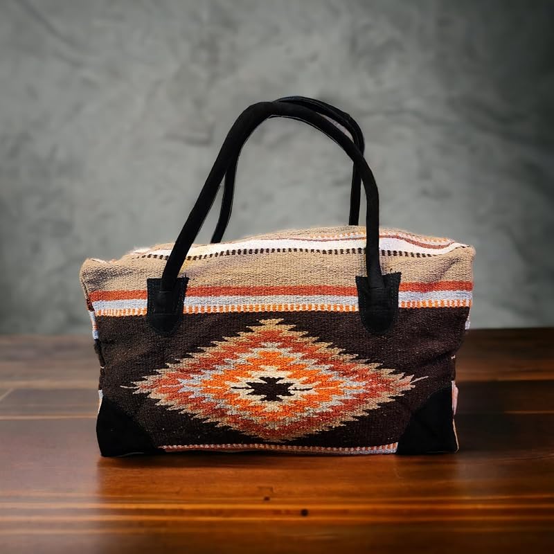 Southwestern Large Weekender Travel Bag Western Duffle Bag Boho Travel Bag - Image 4