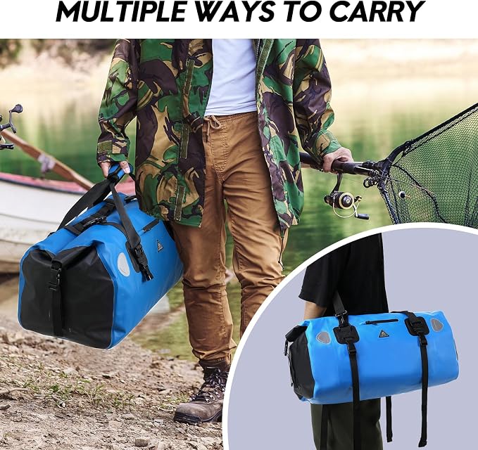 Haimont Waterproof Duffel Bag Roll-top Dry Duffel Bag - Image 7