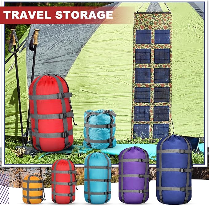 5 Pack Compression Stuff Sack 5 Assorted Size Sleeping Bag Stuff Sack - Image 6