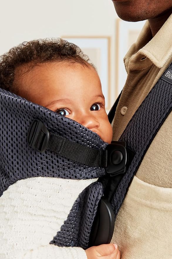 BabyBjörn Baby Carrier Mini, Anthracite, 3D Mesh | Newborn Carrier, Easy-to-Use - Image 7