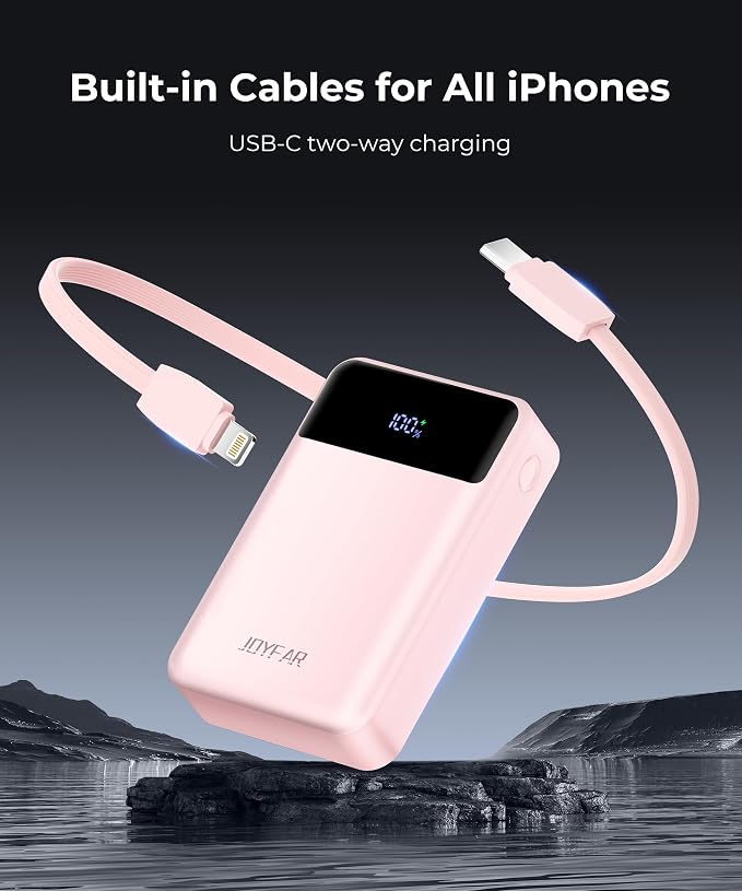 Portable-Charger-Power-Bank Travel Essentials Battery Pack USB C 30000mAh Built - Image 5