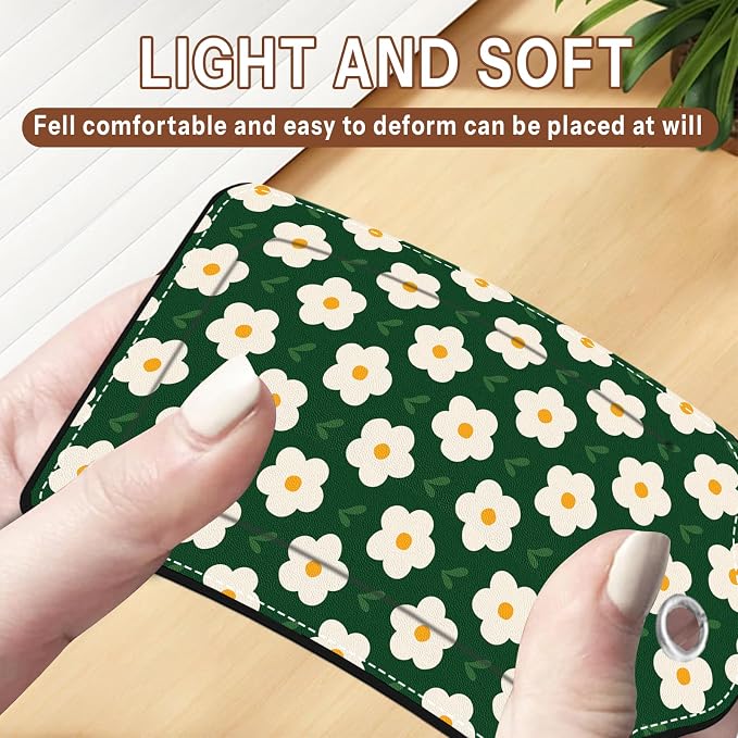 2 Pack Floral Luggage Tag for Women, Name ID Labels - Image 6