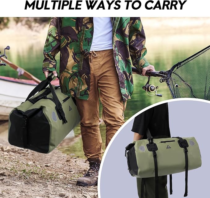 Haimont Waterproof Duffel Bag Roll-top Dry Duffel Bag - Image 7