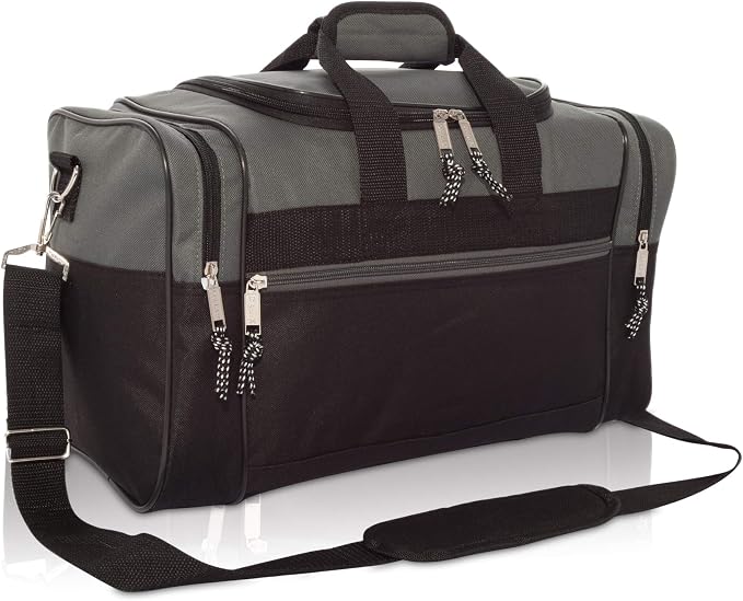 DALIX 17" Blank Duffle Bag Duffel Bag Travel Size Sports Durable Gym Bag by Dalix