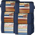 Fab totes 24 Gallons Clothes Storage, Foldable Thick Fabric Blanket Storage Bags by Fabtotes