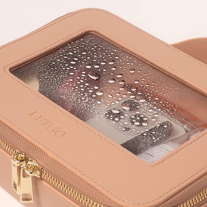 LETGO Clear Makeup Bag Travel Cosmetic Case Transparent Toiletry Bag - Image 8