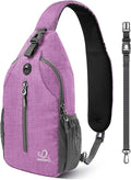 WATERFLY Crossbody Sling Backpack Sling Bag Travel Hiking Chest Bag Daypack by Waterfly