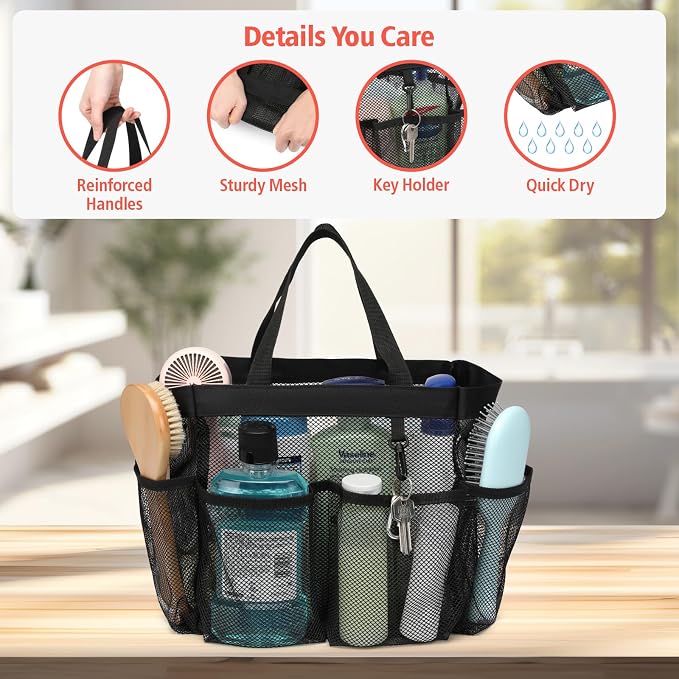 F-color Mesh Shower Caddy Portable - Image 4