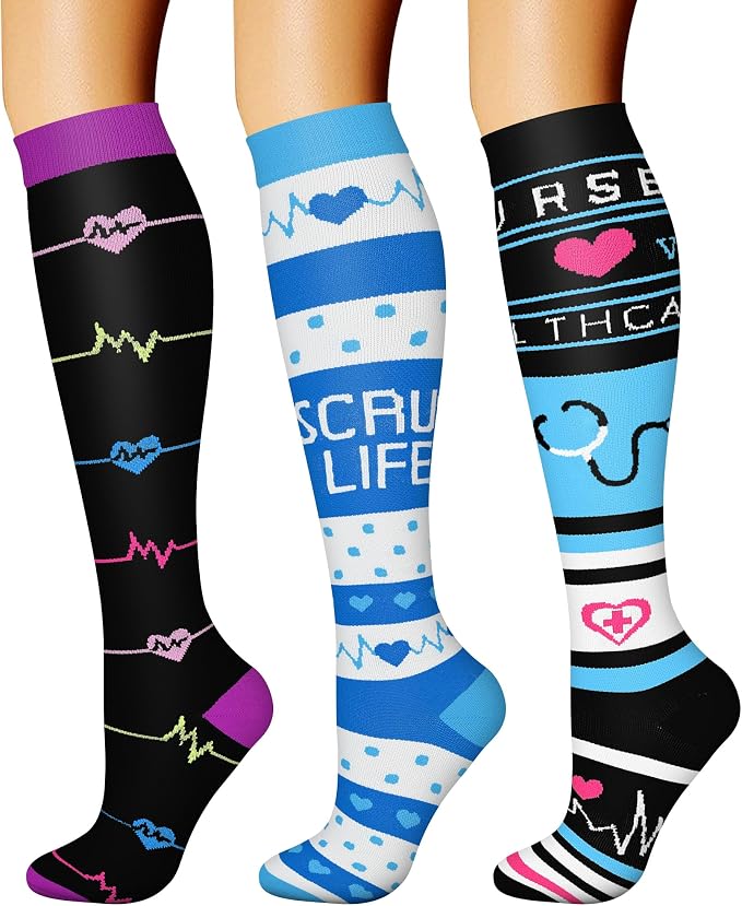 CHARMKING Compression Socks for Women & Men Circulation 15-20 mmHg is Best by CHARMKING