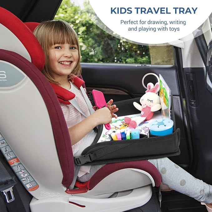 COOLBEBE Kids Travel Tray for Toddler Car Seat, Travel Tray for Airplane - Image 7