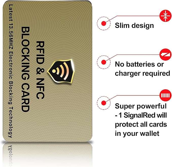 SaiTech IT RFID Protected Cards, 3 Pack One Card Protects Entire Wallet Purse - Image 8