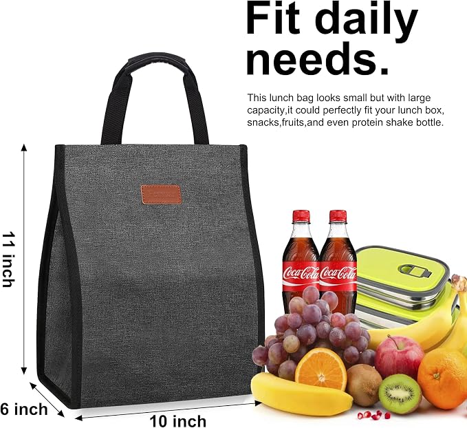 Lunch Bags for Women Insulated Reusable Lunch Tote - Image 2