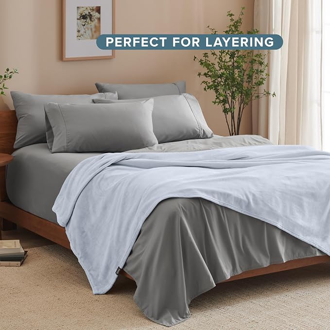 Bare Home Fleece Blanket - Image 7