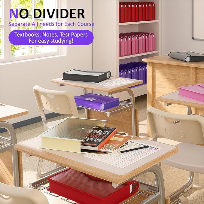 ThinkTex Plastic Expanding File Folder, Transparent Envelopes - Image 3