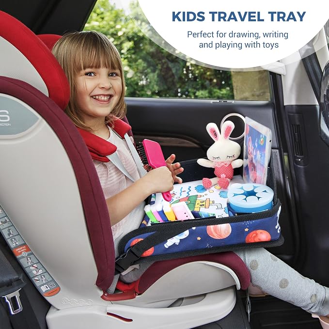 COOLBEBE Kids Travel Tray for Toddler Car Seat, Travel Tray for Airplane - Image 6