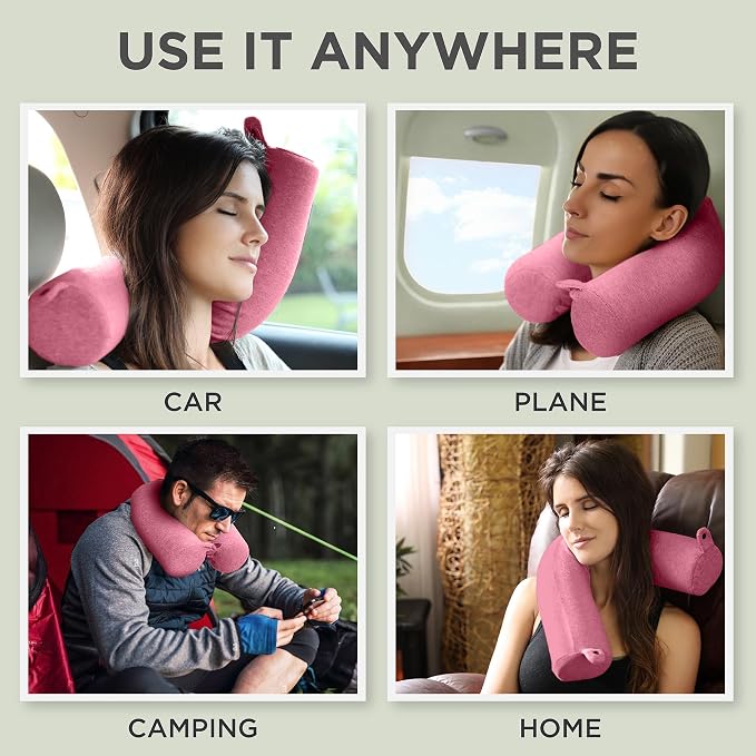 Dot&Dot Twist Memory Foam Travel Pillow - Image 4