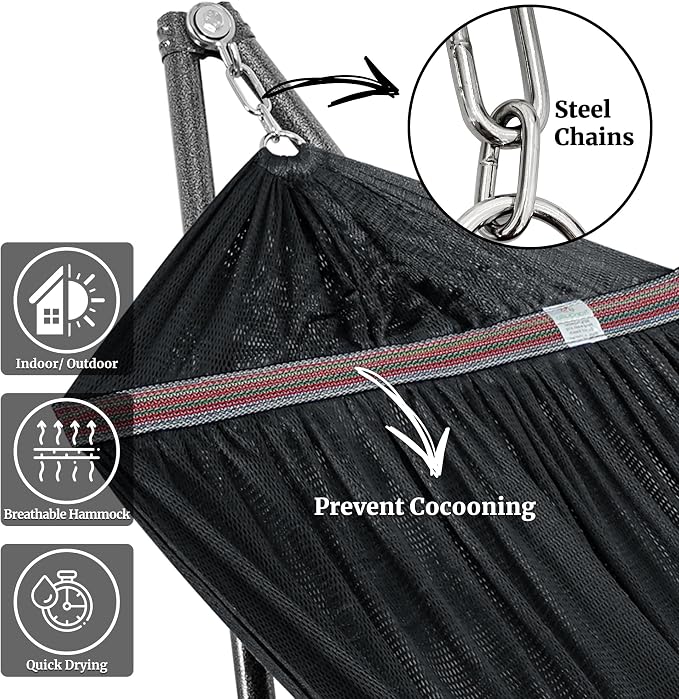 Tranquillo Universal Hammock Stand 600 lbs Capacity, Instant 20s Foldable - Image 5