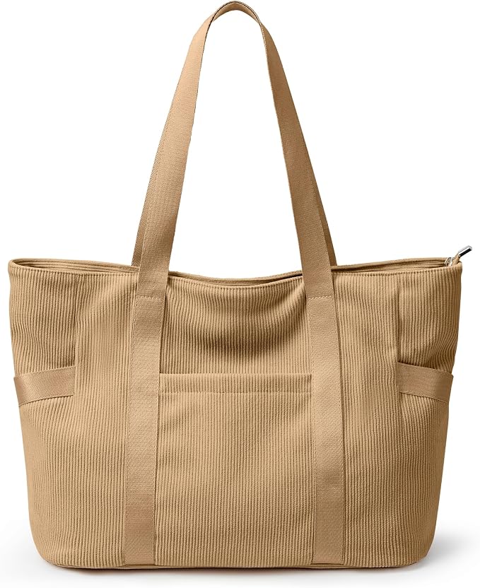 Tote Bag for Women with Zipper, Travel Tote Bags with Compartments Large by Unknown
