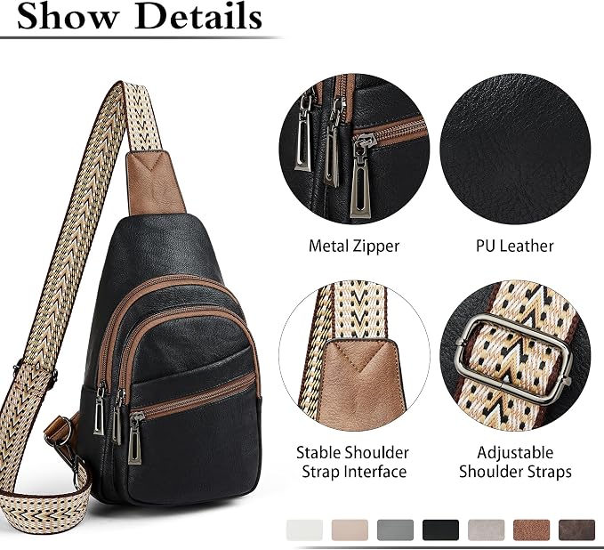 Sling Bag Crossbody Bags for Women Small Cross Body Bag Fanny Packs Chest Sling - Image 5