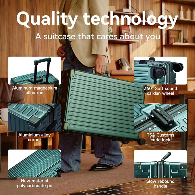 ROAMING Zipperless Luggage 28 Inch - Image 3