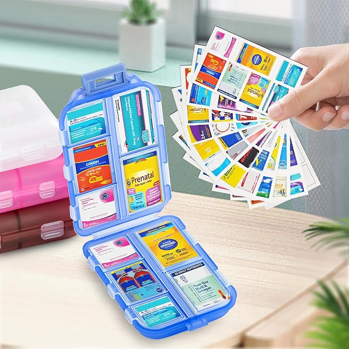 Small Pill Case Travel Pill Box Cute Pill Organizer - Image 7