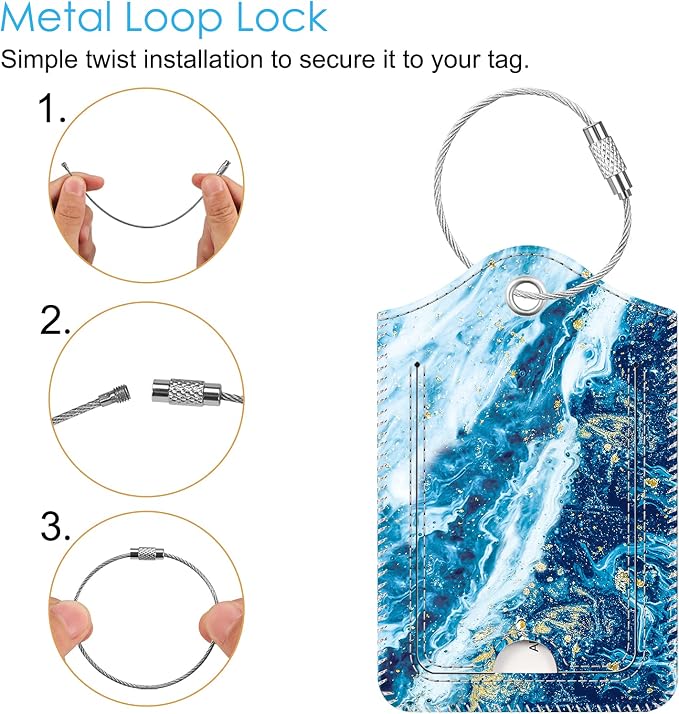 Fintie Luggage Tags, Privacy Cover ID Label - Image 2