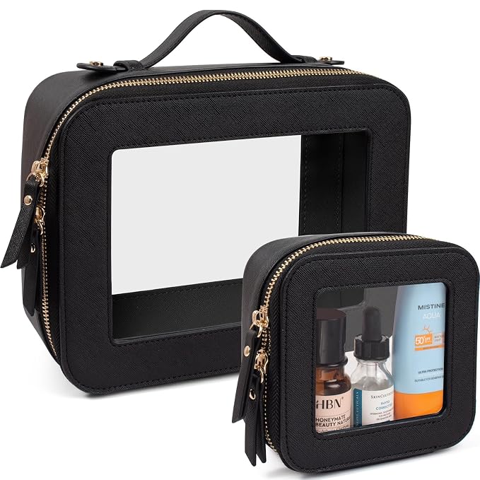 LETGO Clear Makeup Bags Set by LETGO