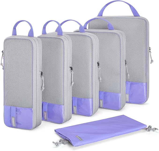 BAGSMART 6 Set Compression Packing Cubes by BAGSMART
