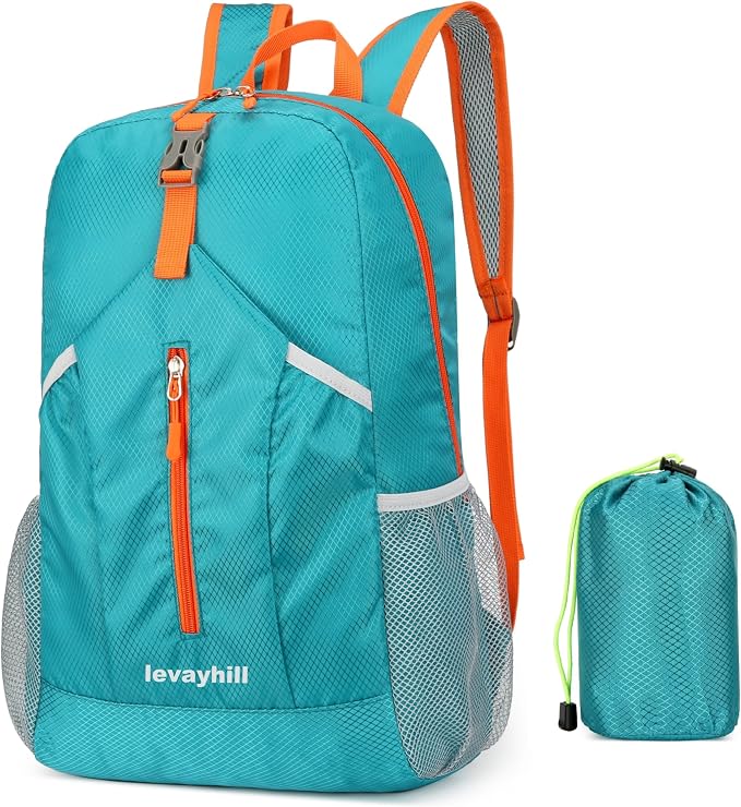 25L Hiking Backpack Foldable Sports Daypack Camping Collapsible Bag Water by Levayhill