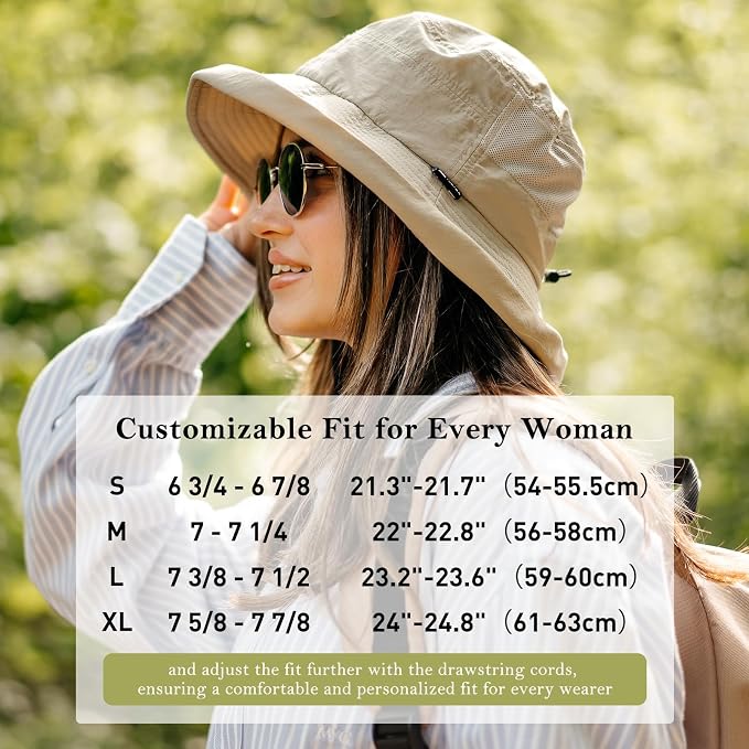 TOP-EX XL/XXL Women’s Wide Brim Bucket Sun Hat - Image 5