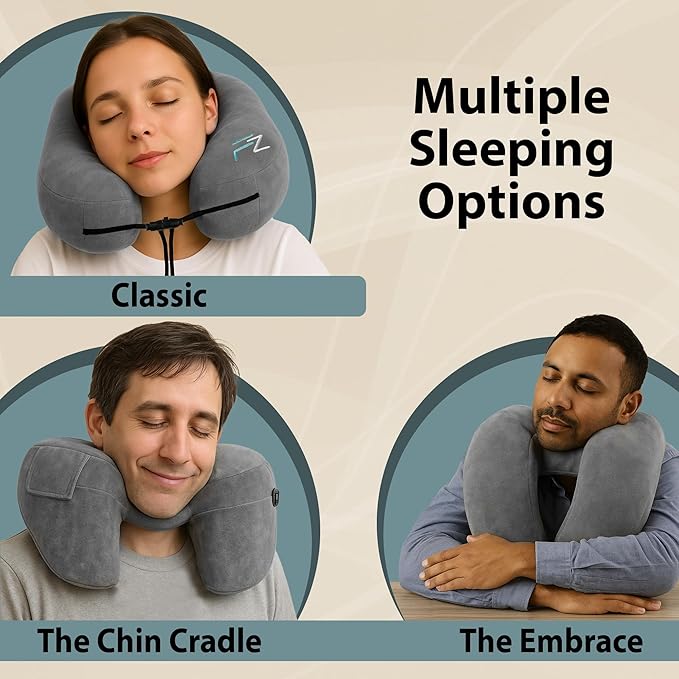 Air Inflatable Neck Pillow for Traveling on Plane - Image 6
