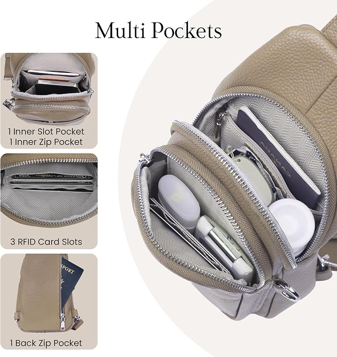 befen Genuine Leather Small Sling Bag - Image 4