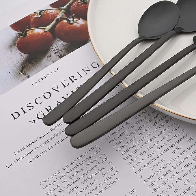 20 Pieces Silverware Set 304 Stainless Steel, Healthy & Eco-Friendly Silver - Image 3