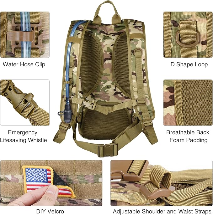 GENILU Tactical Hydration Backpack - Image 5
