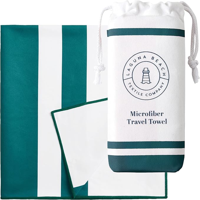 Laguna Beach Textile Co. Recycled Microfiber Quick Dry Beach Towel by LagunaBeachTextileCompany