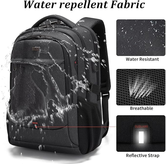 DUSLANG 17 Inch Laptop Backpack - Image 5