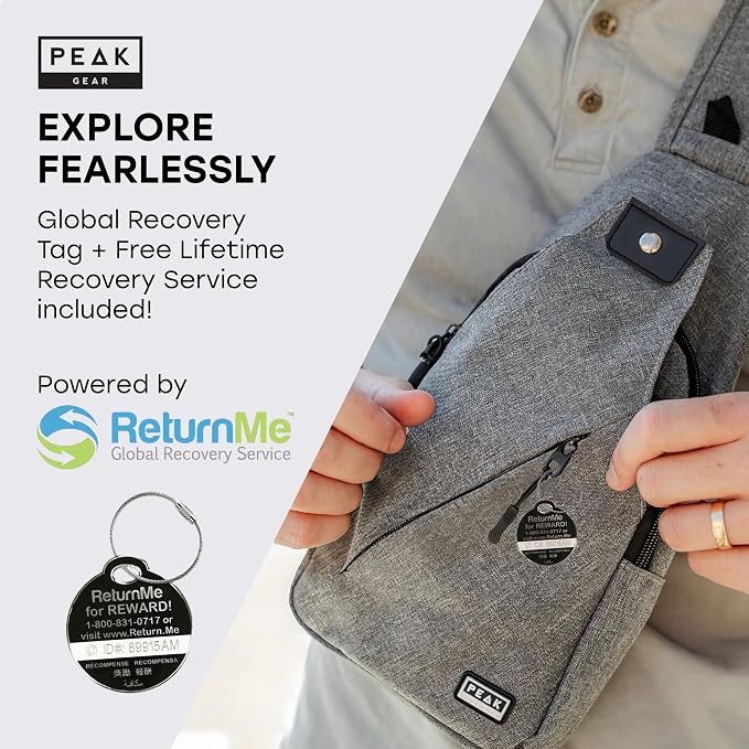 Peak Gear Travel Sling Bag. Compact Crossbody Bag | Lighter and Smaller than a - Image 5