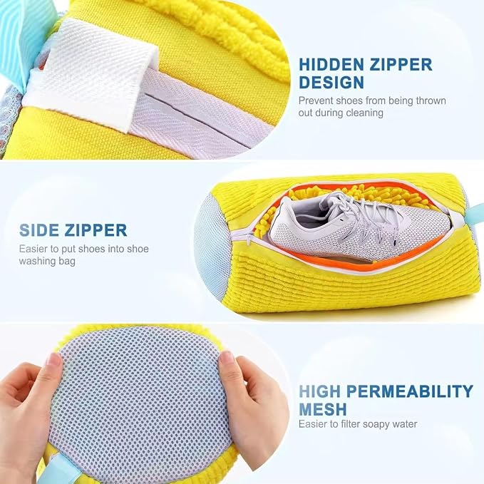 2-Pack Shoe Laundry Bags for Washer & Dryer – Reusable Sneaker laundry Bag - Image 2