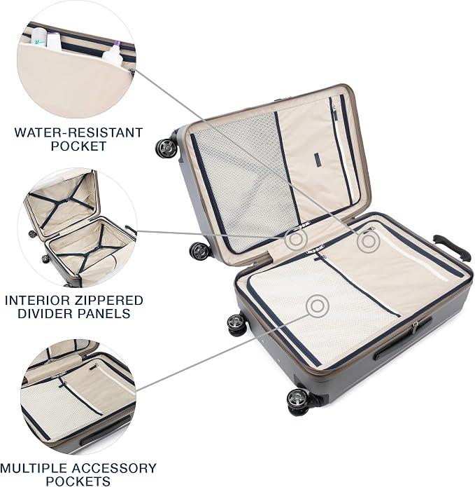 Travelpro Platinum Elite Hardside Expandable Checked Luggage, 8 Wheel Spinner - Image 5