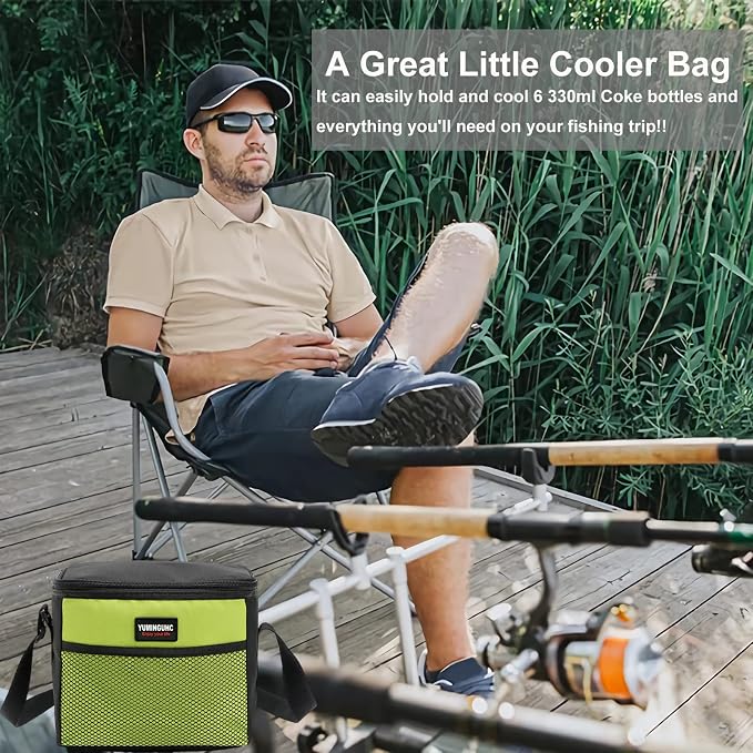 6 Can/5L Lunch Bag for Women Men Portable Lunch Box Small Cooler Bag Soft - Image 9