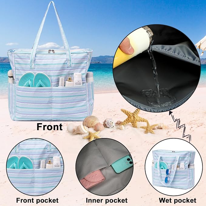 Waterproof Beach Tote Pool Bags - Image 7