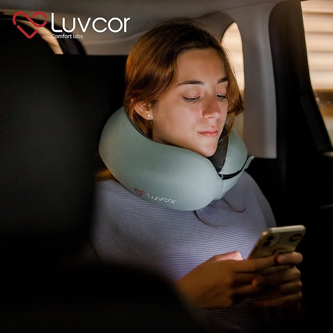Premium Quality Memory Foam Travel Neck Pillow Bundle - Image 6