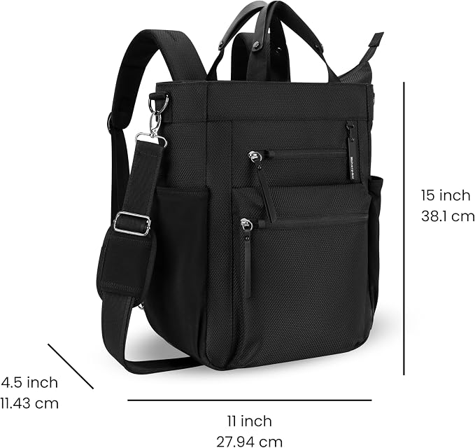 Sherpani Soleil, Anti Theft Convertible Backpack, 3 in 1 Tote Bag, Cross Body - Image 3