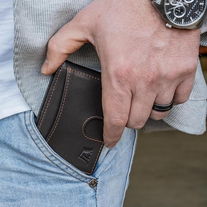 Kings Loot Custom Wallet for Men | Engraved Leather Slim Wallet - Image 3