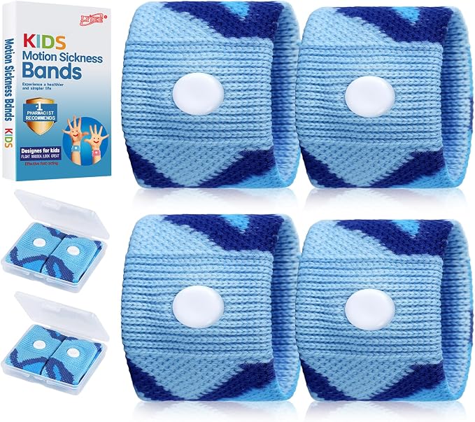 LYJEE Motion Sickness Bands for Kids, Travel Sickness Relief Wristbands by LYJEEMotionSicknessBands