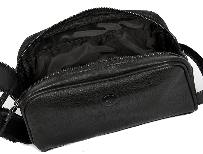 10" Premium Leather Toiletry Travel Pouch - Image 7